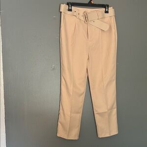 Women’s Tan Pants with Belt
